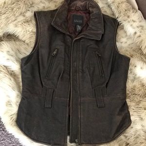 Leather vest